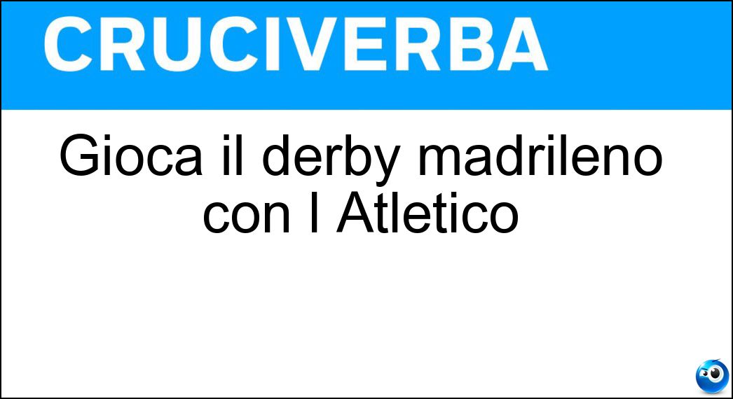 gioca derby