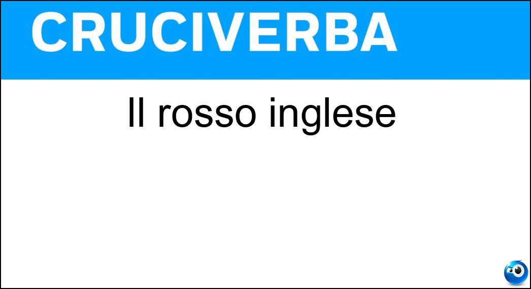 rosso inglese