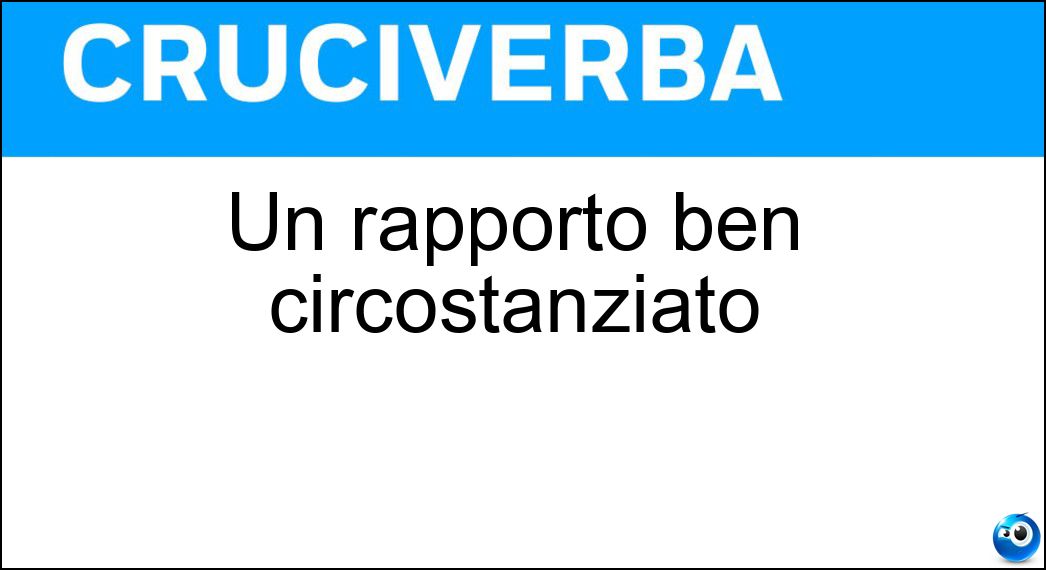 rapporto circostanziato