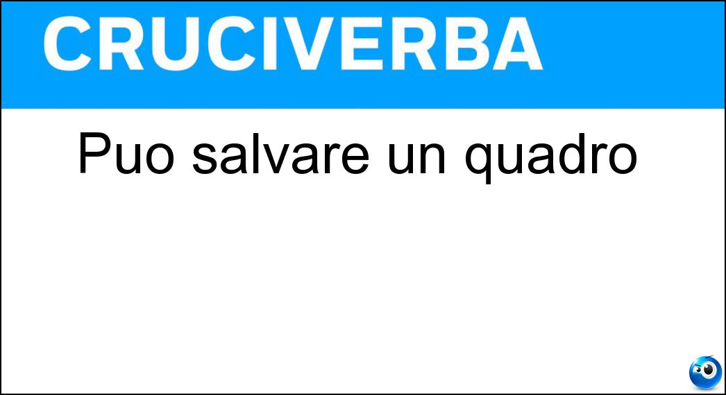 salvare quadro