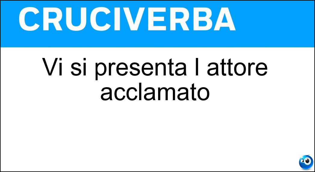 presenta attore