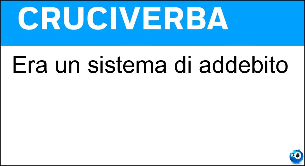 sistema addebito