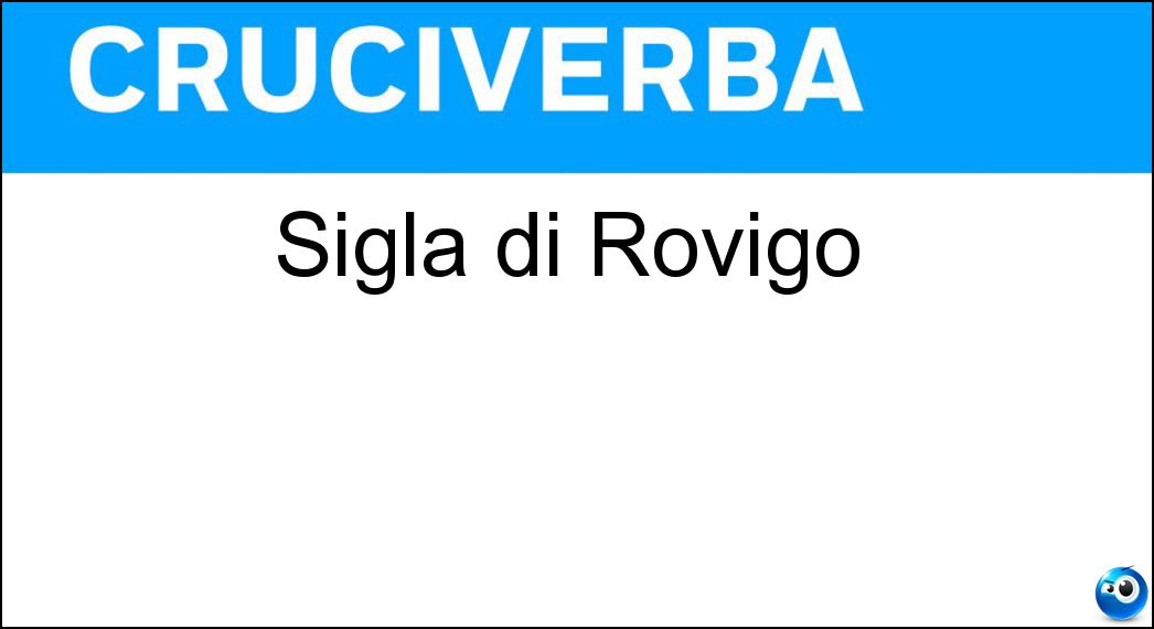 sigla rovigo