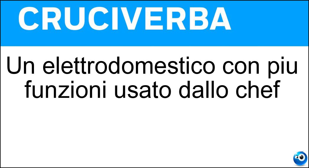 elettrodomestico funzioni