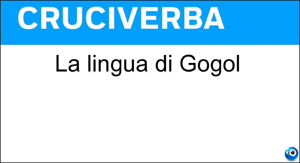 lingua gogol