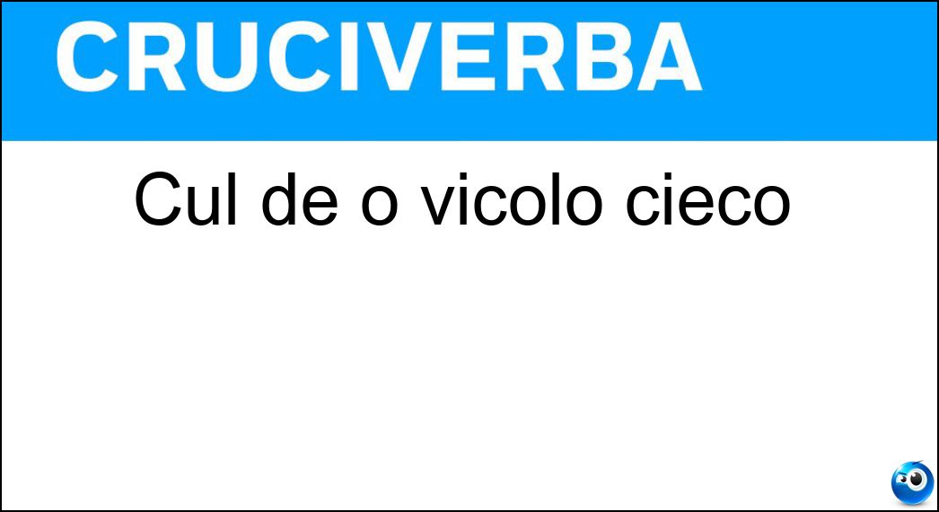 vicolo cieco