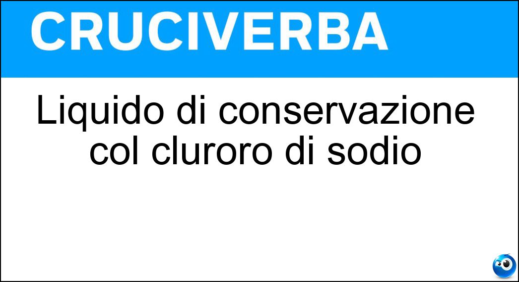 liquido conservazione