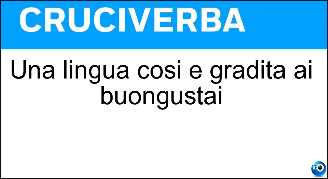 lingua cosi