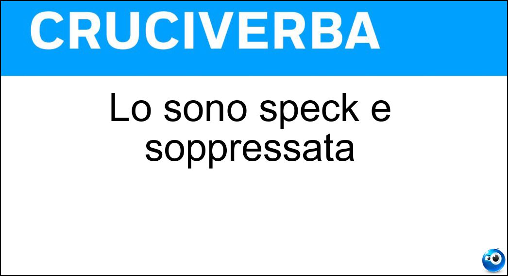 sono speck