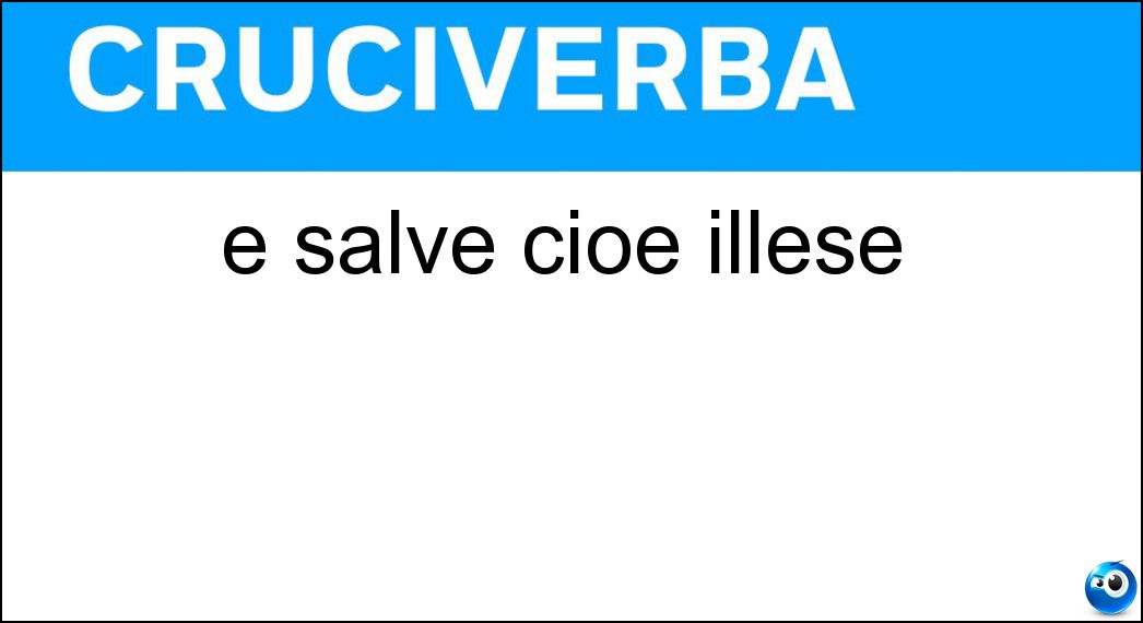 salve cioè