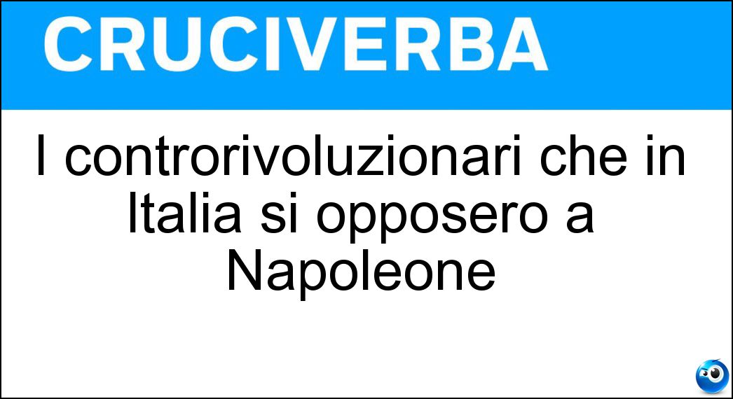 controrivoluzionari italia