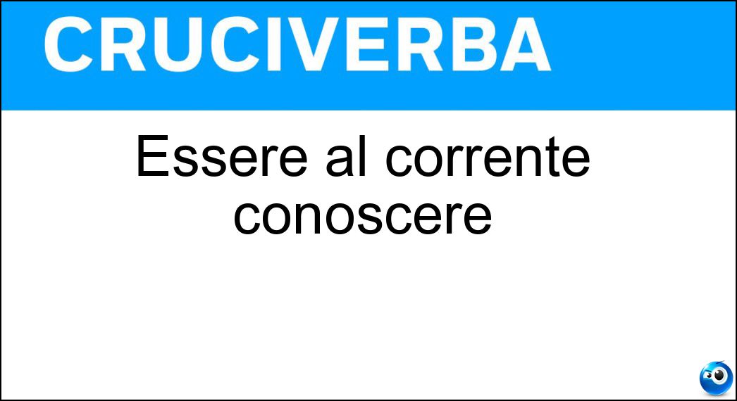 essere corrente