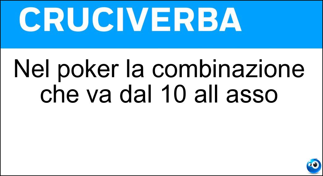 poker combinazione