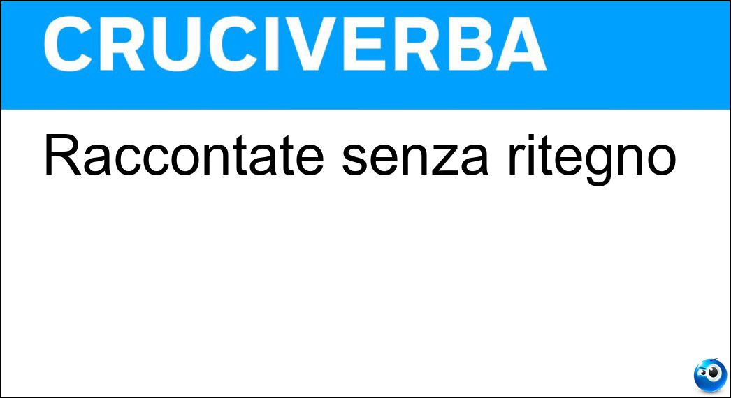 raccontate senza