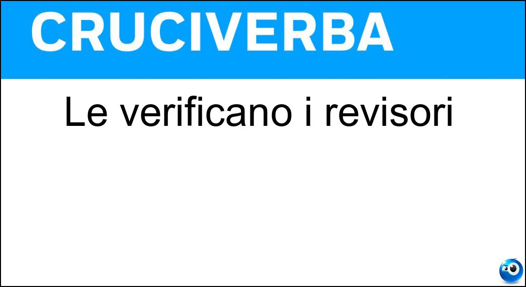 verificano revisori