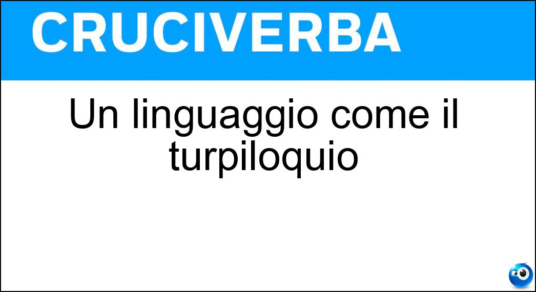 linguaggio come