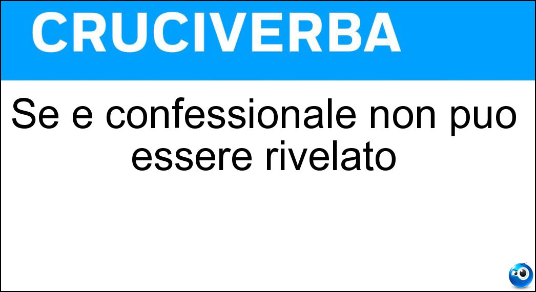 confessionale essere