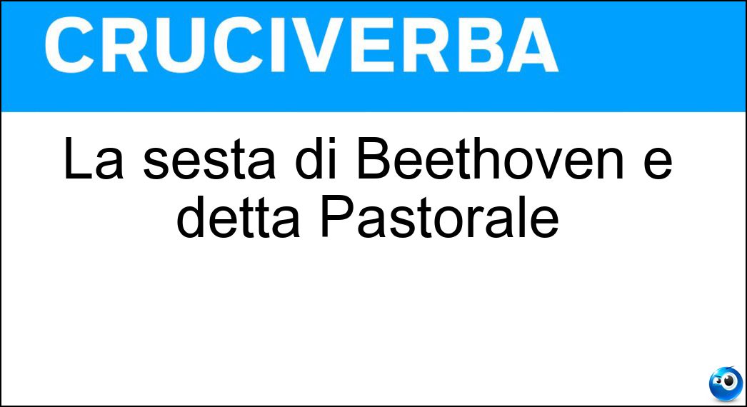 sesta beethoven