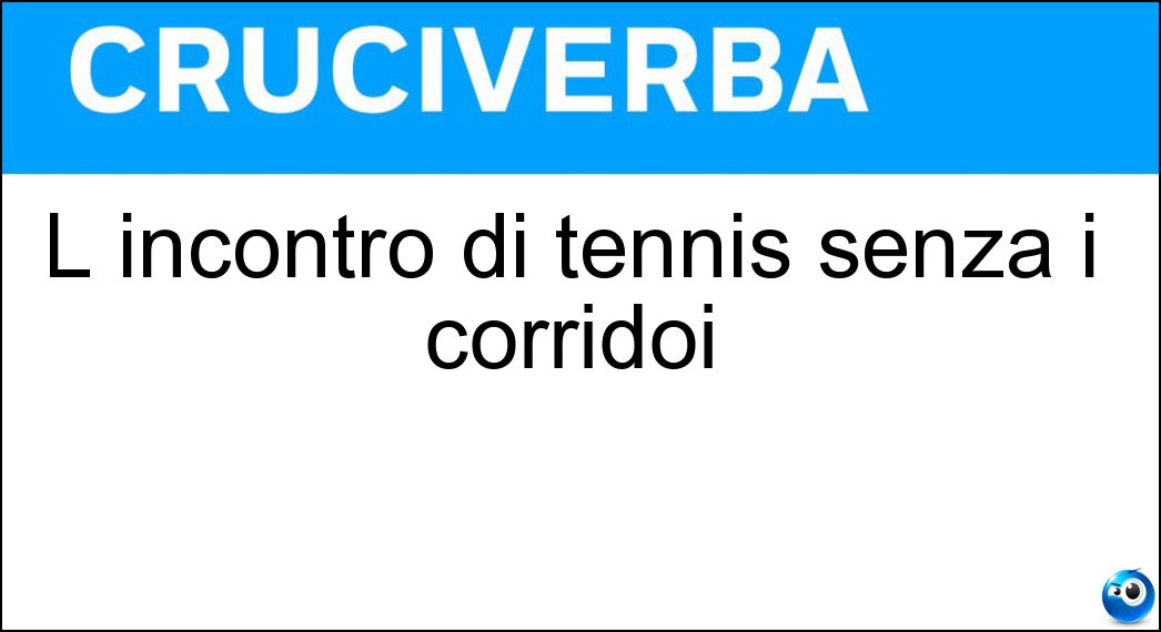 incontro tennis