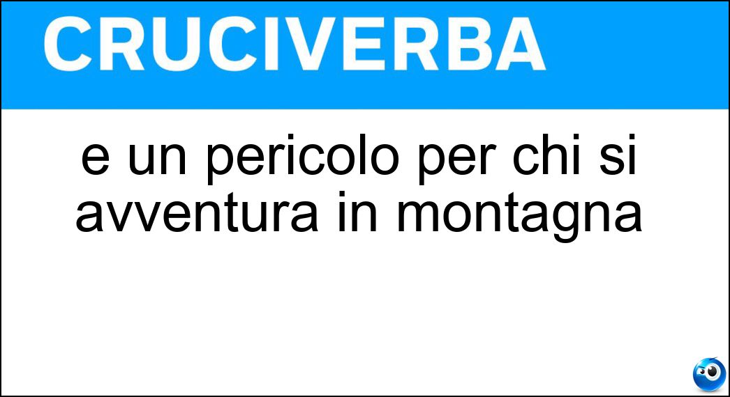 pericolo avventura