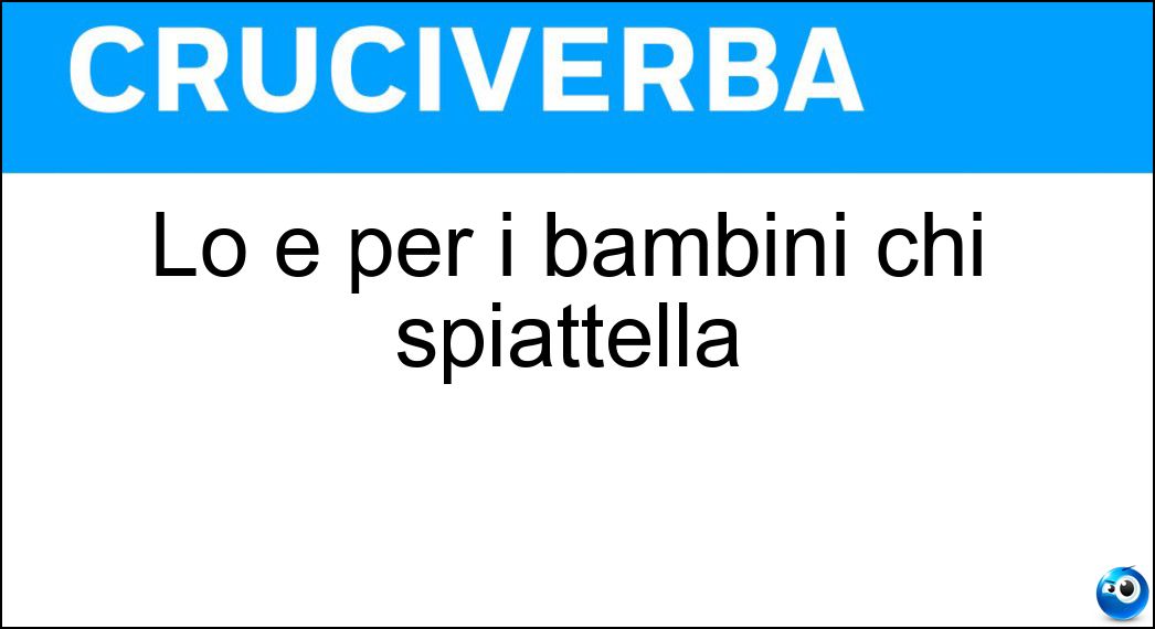 bambini spiattella