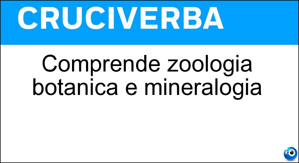 comprende zoologia