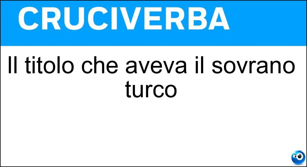 titolo aveva