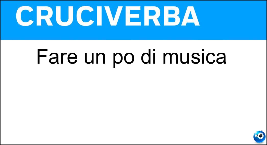 fare musica