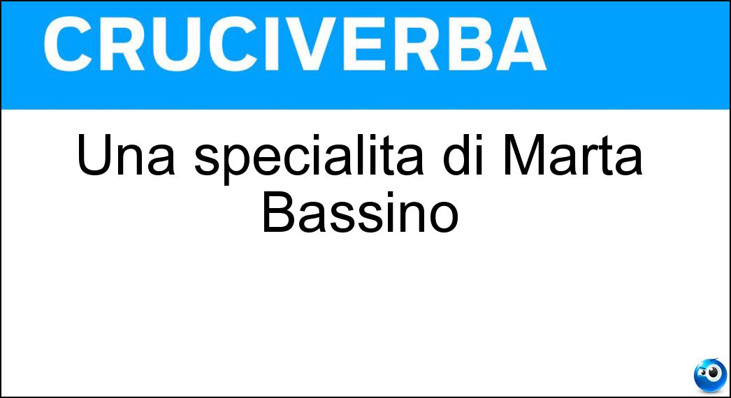 Una specialità di Marta Bassino