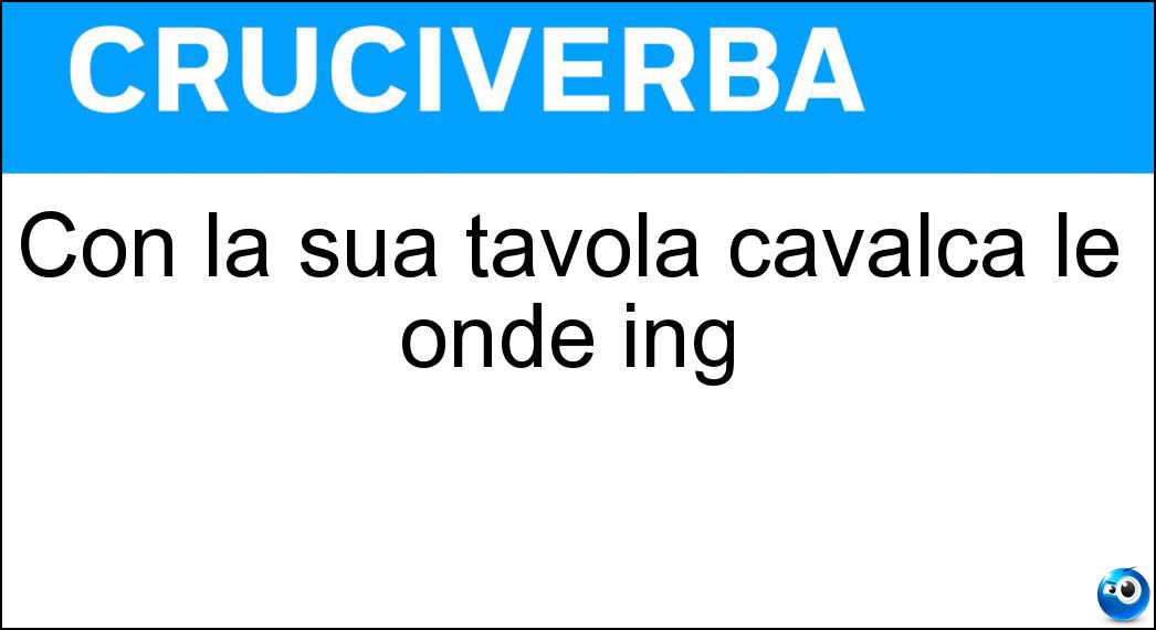 tavola cavalca