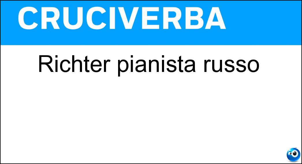 richter pianista