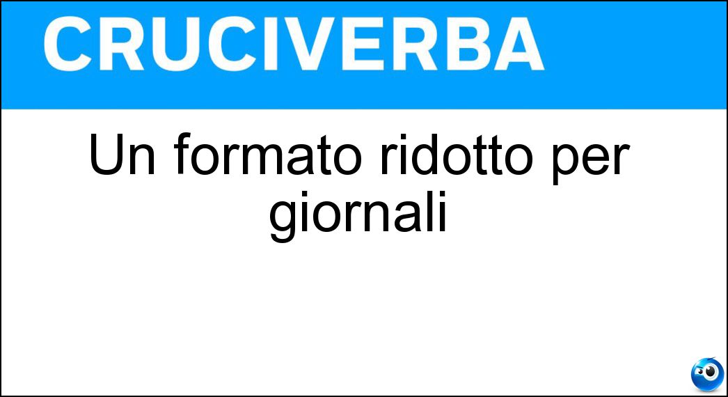 formato ridotto