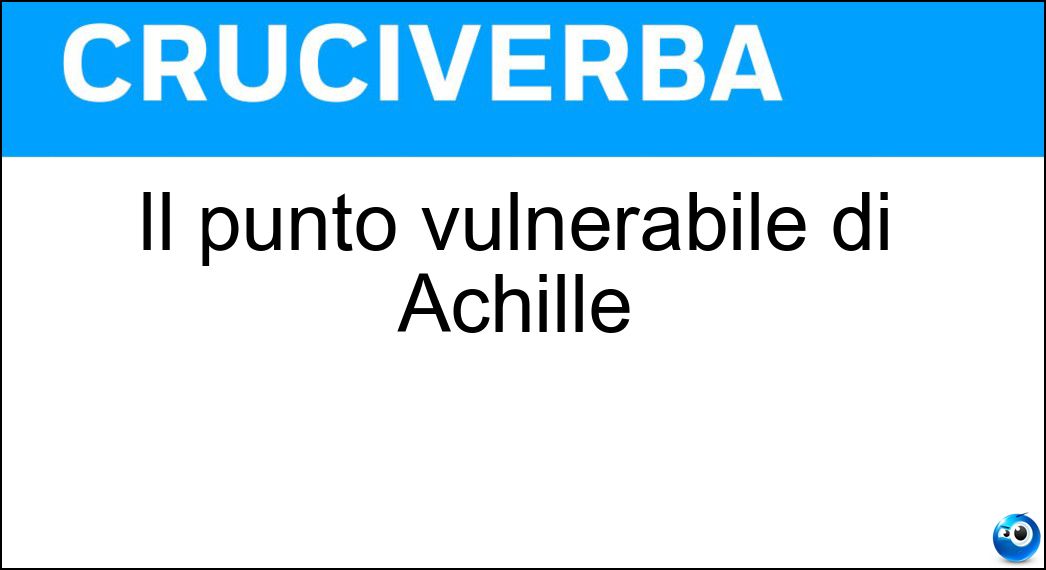 punto vulnerabile