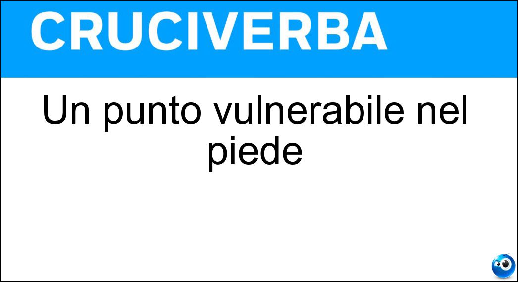 punto vulnerabile