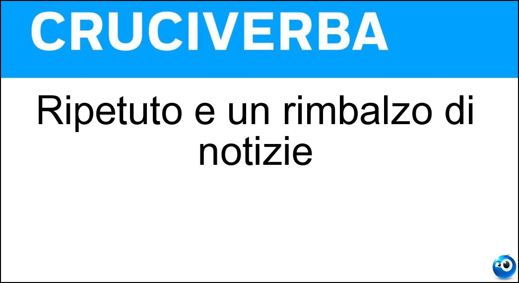 ripetuto rimbalzo