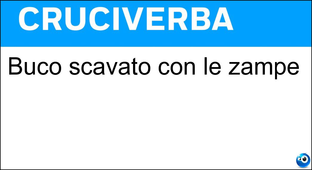 buco scavato