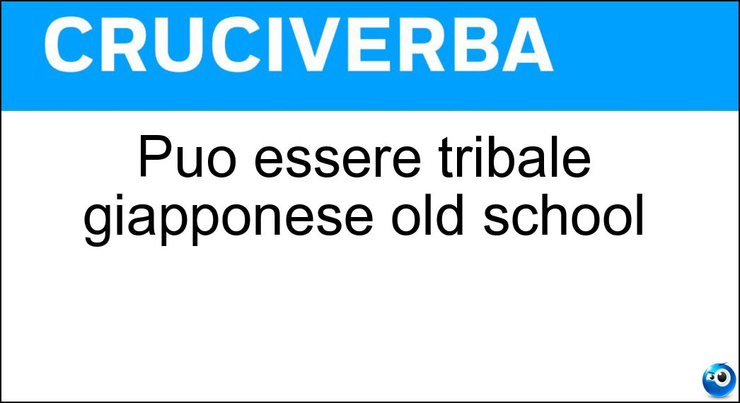 essere tribale