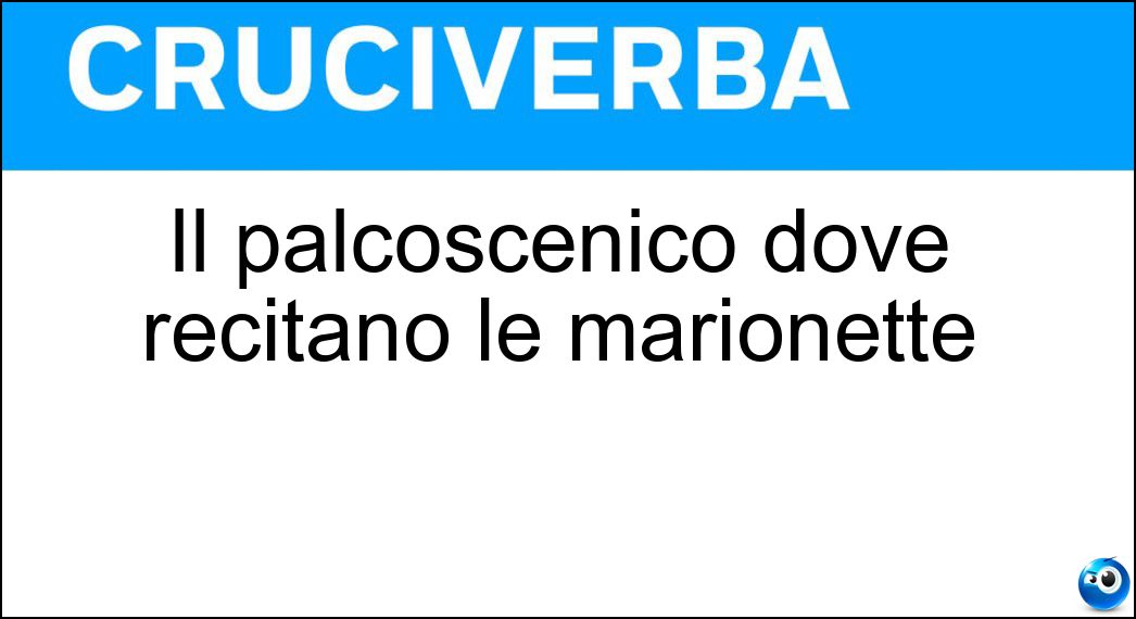 palcoscenico dove