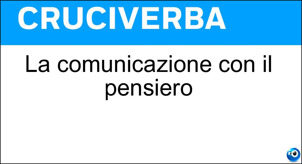 comunicazione pensiero