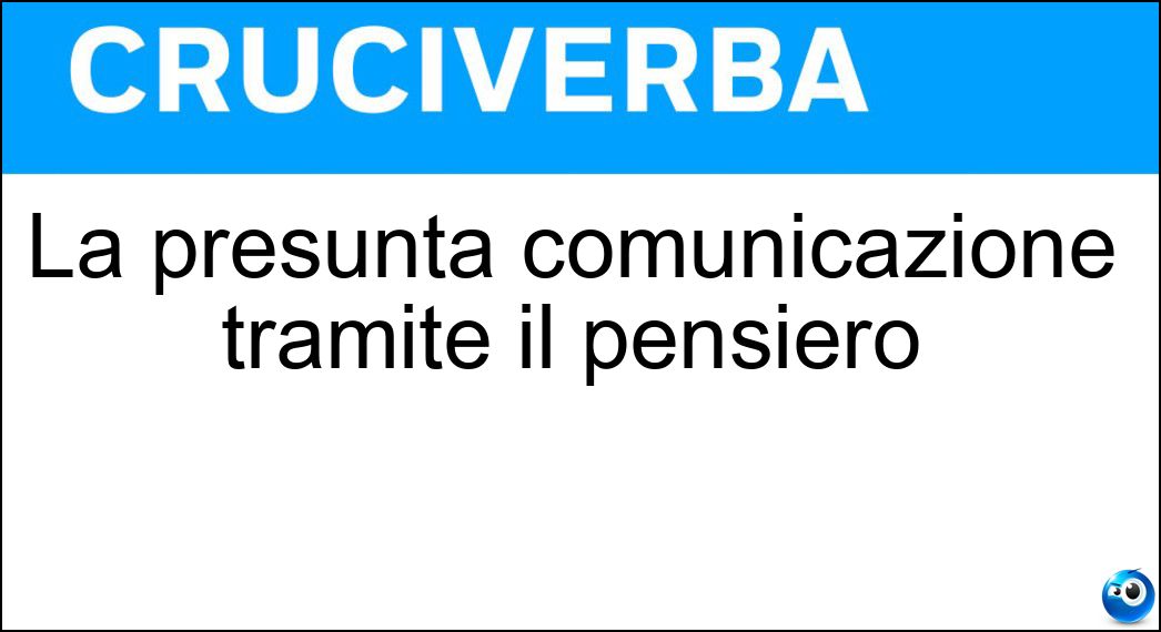 presunta comunicazione