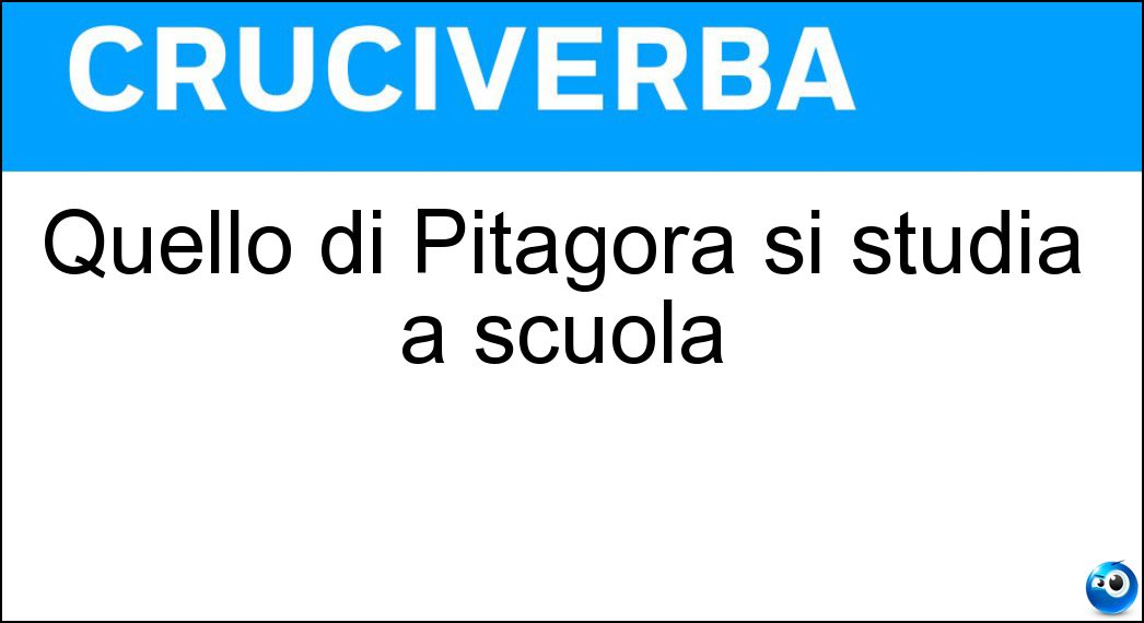 quello pitagora