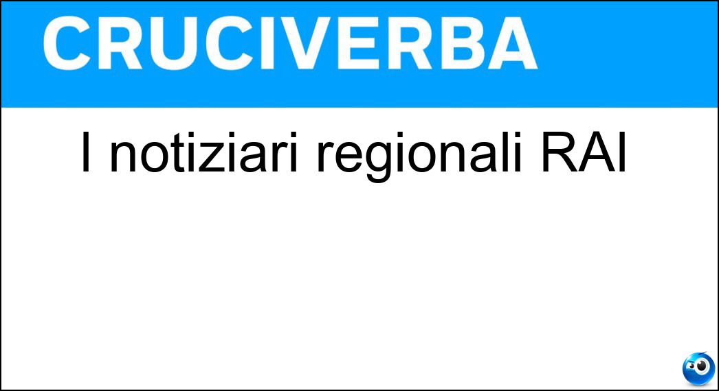 notiziari regionali