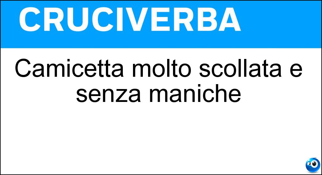 Una camicetta scollata 2025 e senza maniche