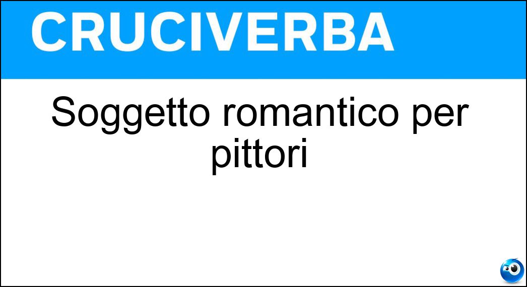 soggetto romantico