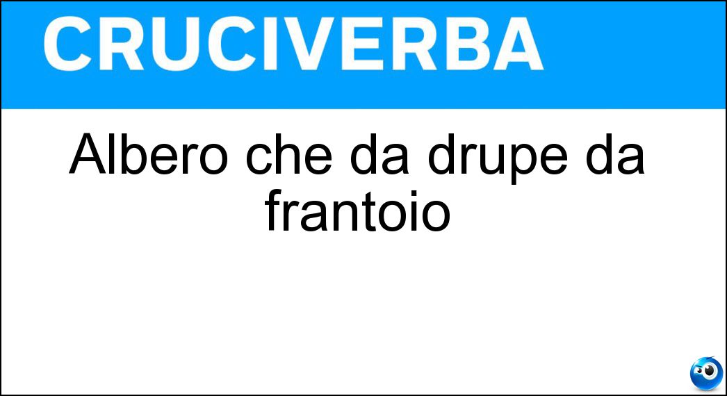 albero drupe