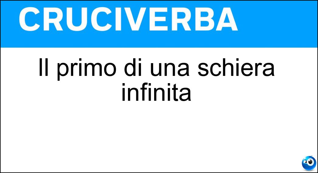 Il primo di una schiera infinita