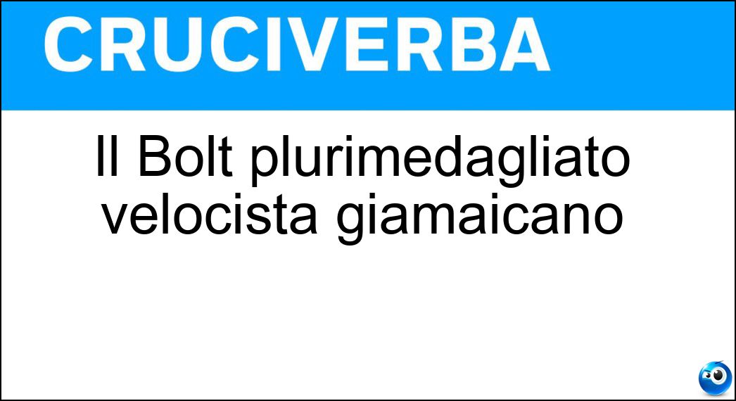 bolt plurimedagliato