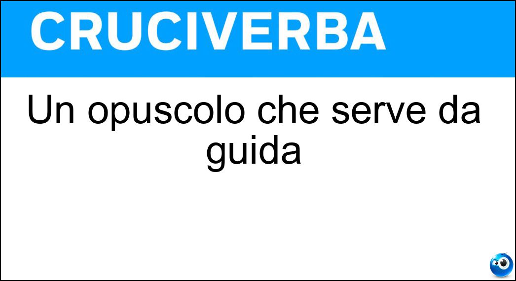 opuscolo serve