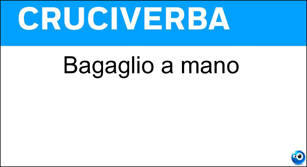 bagaglio mano