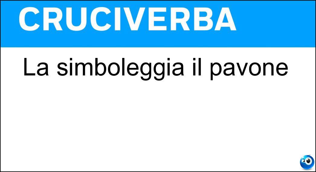 simboleggia pavone